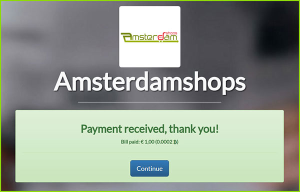 bitcoin payment amsterdamshops