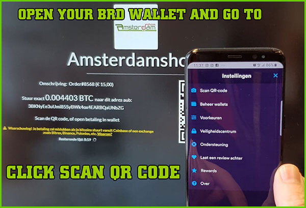 bitcoin payment amsterdamshops step 1