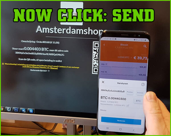bitcoin payment amsterdamshops step 3